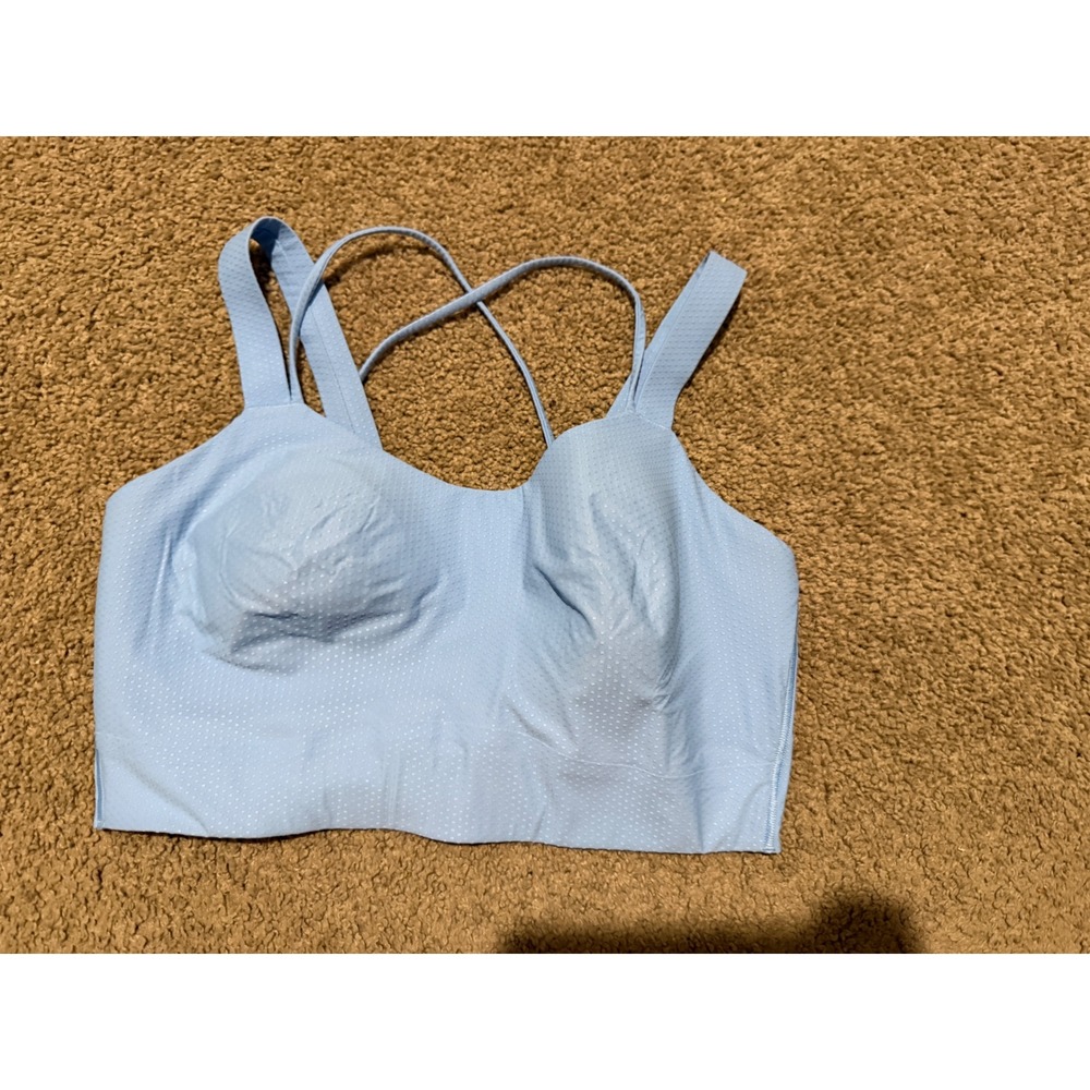 Lululemon Like a Cloud Longline Bra D/DD Dot Sonic Blue Size 10